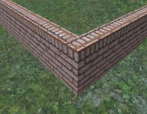 Foundation brick strip